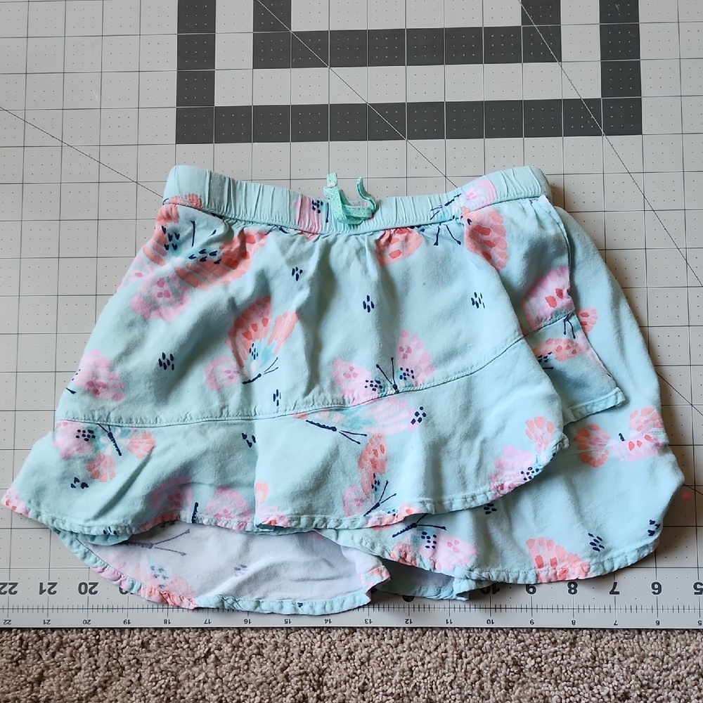 Sonoma Light Blue Floral Skort